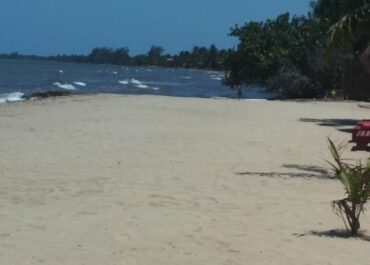 erosion in Hopkins Belize