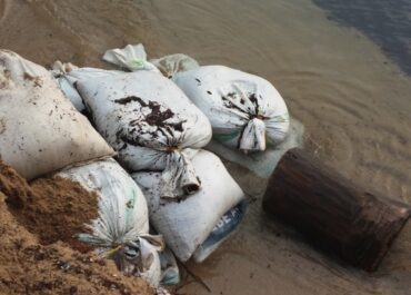 erosion in Hopkins Belize
