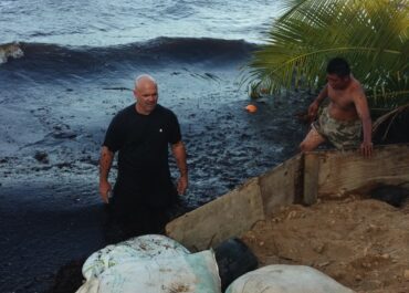 erosion in Hopkins Belize