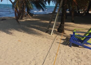 erosion in Hopkins Belize