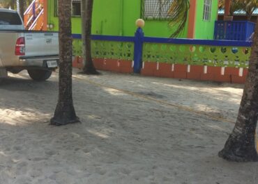 erosion in Hopkins Belize