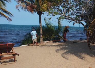 erosion in Hopkins Belize