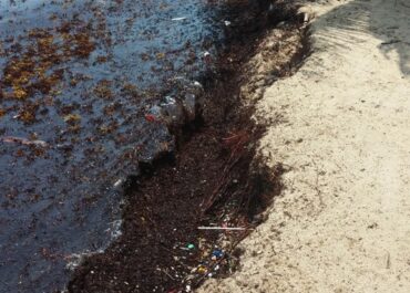 erosion in Hopkins Belize