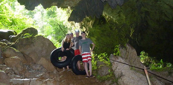 Hopkins Belize Cave tubing and Mayan Ruins