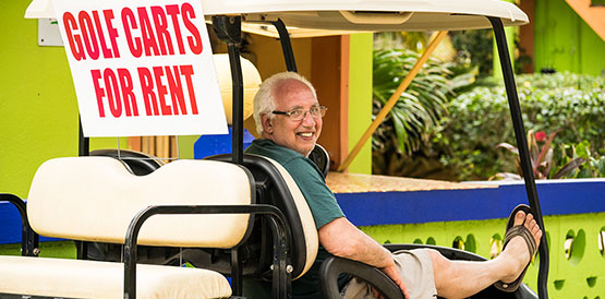 Golf cart rental Hopkins Belize